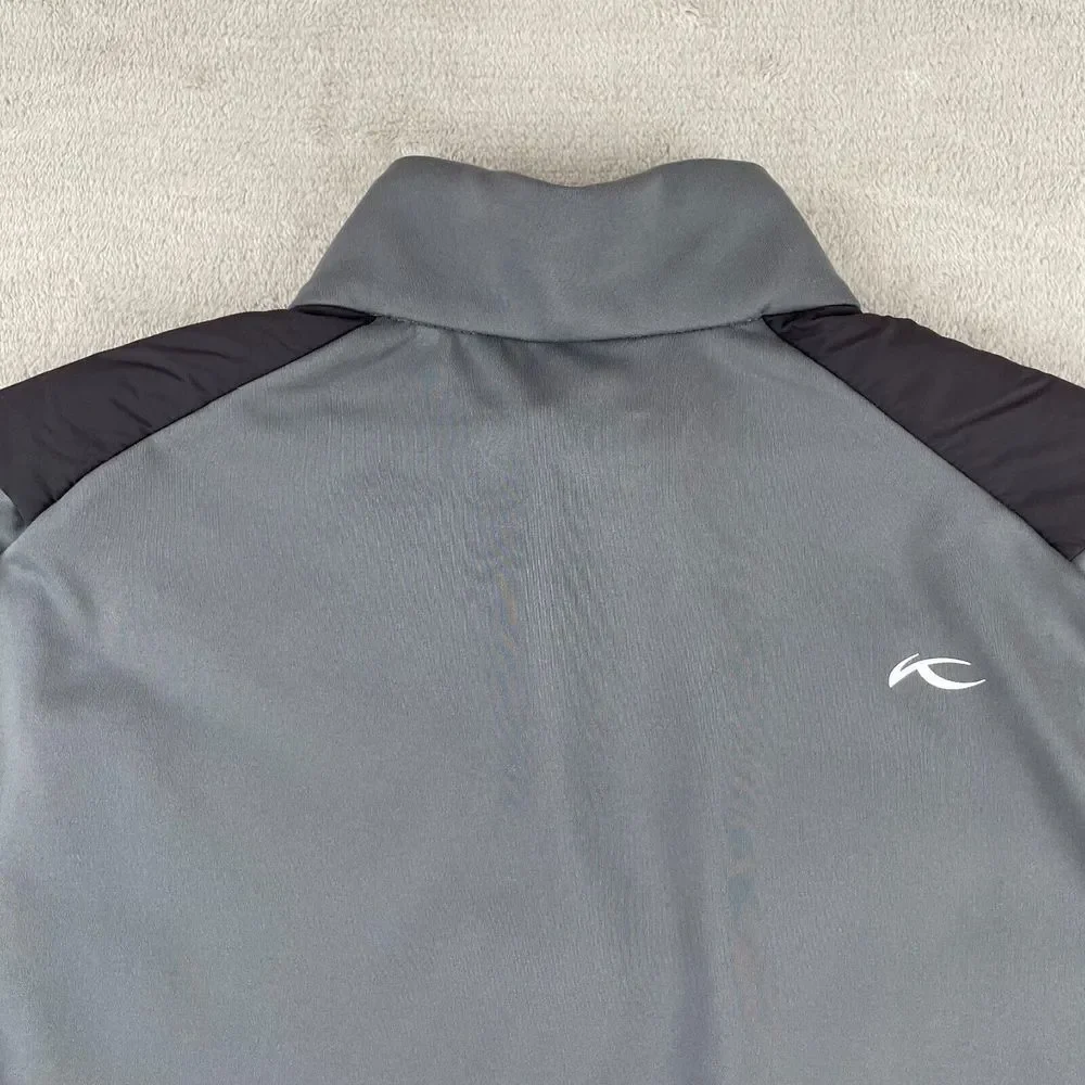 KJUS Release Jacket Men Large Grey Full‎ Zip Performance Golf Ventilated NWOT